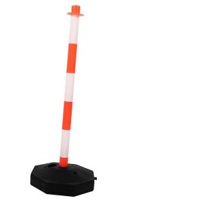 Pilier d'isolation (1 piece), glissiere de securite reflechissante, colonne de signalisation, poteau conique d'entree de rue, colonne mobile en plastique - Neuf
