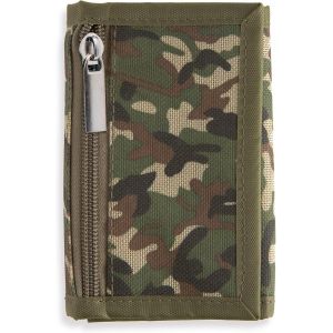NSIECD-Portefeuille Homme Camouflage - Porte-Monnaie Militaire pour Jeunesse, Chasse, 13 x 9 cm, D&eacute;contract&eacute; - Neuf