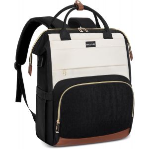 Sac à Dos Ordinateur Pour Femmes,Sac 15,6 Pouces avec Port Usb Charge & Poche Avant Velours,Sac Cabine Ordinateur Sac de Voyage Quotidien Pour Bureau/Université/Travail,Noir - Neuf