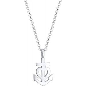 Collier Pour Femme Avec Pendentif En Forme De C?ur,Ancre Et Croix En Argent Sterling 925 - Neuf