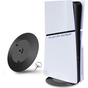 Eryi-Support Vertical Pour Ps5 Pro/Ps5 Slim Accessoires Avec Patins Antidérapants, Socle Vertical Pour Ps5 Pro/Ps5 Slimdisc & Digital, Support De Base Avec Vis Pour Ps5 Pro/Ps5 Slim, Noir - Neuf