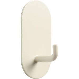 Crochet Mural Adh&eacute;sif Blanc Cr&egrave;me en Fer, Crochet D&eacute;coratif Robuste pour Serviettes avec une capacit&eacute; de &eacute;lev&eacute;e pour Cuisine, Salle de Bains, Chambre &agrave; Coucher - Neuf