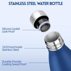 Gourde Isotherme - 750ml - Gourde Inox Sans Bpa Sport &Eacute;tanche,, Bouteille Isotherme, Processus De Rev&ecirc;tement En Poudre, Thermos, Pour Running, Bureau, &Eacute;cole - Neuf