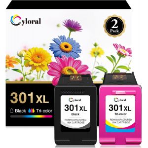 301XL Cartouches d'encre Remplacement Cartouche pour HP 301 XL Noir et Couleur Envy 4500 4502 4507 4508 5530 5532 DeskJet 1000 1010 1510 1050 1055 2050 2510 3050 3059 OfficeJet 2620 4630 4636 - Neuf