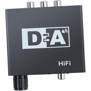 Convertisseur Audio à Analogique avec Sortie Volume pour Casques et Systèmes de Compatible avec Divers Dispositifs Audio - Neuf