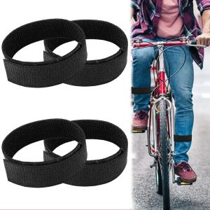 Meimie-Serre Pantalon Velo, 2 Pièces Pince Pantalon Vélo Noir, Pinces À Pantalon De Vélo, Clips De Vélo Hautement Élastiques, Pince À Vélo Pour Pantalon Pour Vélo Pêche Randonnée Camping - Neuf