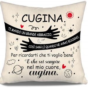 Ershi-Je Vous Envoie Un Gros Câlin Donc Il Sera Là Quand Vous En Aurez Besoin Housse De Coussin Cadeau Pour Cousin Femmes Cadeau D[7712] - Neuf