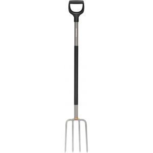 LETNERNY-Fourche À Bêcher Pour Sols Durs Et Pierreux, Avec 4 Dents, Longueur 132 Cm, Acier Au Bore De Haute Qualité, Gris/Noir, Ergonomic, 1070679 - Neuf