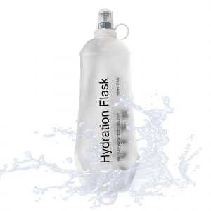 500ml Soft Flask L'ex&eacute;cution De Bouteille D'eau, Tpu Pliable Hydratation De La Gourde Pour V&eacute;lo De Randonn&eacute;e, De L'escalade &Agrave; L'ext&eacute;rieur, Blanc - Neuf