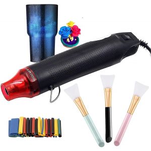 JEXNOVASHOP-Deuvuo D&eacute;capeur Thermique,Chauffage Rapide Mini Pistolet Air Chaud Pour DIY, R&eacute;sine, Acrylique, Emballage R&eacute;tractable, S&eacute;chage Peinture, Gaufrage &iquest; D&eacute;capeur Thermique Compact et L&eacute;ger 300 - Neuf