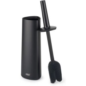 KAL-Flex 360, Ensemble Brosse Wc Toilette Et Support, Tête De Brosse Remplaçable, Anti-Goutte, Anti-Bouchon, Triple Action, Noir Mat - Neuf