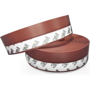 Kalanka-Bas De Porte Adhésif, 10m X 3,5cm Bande D'étanchéité En Silicone Souple Adhésif Imperméable À L'eau Isolement Du Bruit Pour Porte Fenêtre Anti Souris Fourmi Cafard Insectes (Marron) - Neuf