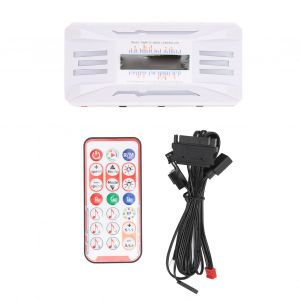 Controleur de temperature de ventilateur PWM, telecommande blanche, prise en charge 8x4 broches 10x5 V 3 broches aRGB, adaptateur d'eclairage RVB pour ordinateur PC - Neuf
