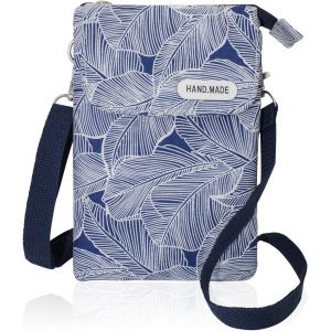 TZF-Sac à bandoulière pour téléphone portable en coton pour femme, sac à bandoulière multifonctionnel, pour les voyages, la randonnée, la course - Neuf