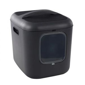 Maison De Toilette Pour Chat Romy 61,5 X 50 X 57,5 Cm Anthracite - Neuf