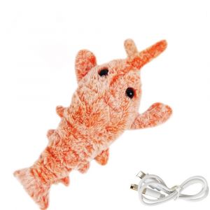 Homard Interactif Vibrant En Peluche Pour Chiens Et Chats - Jouet Pour Animaux De Compagnie Rechargeable Par Usb - Neuf
