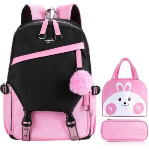 Cartable Fille Primaire Élémentaire Collège Enfant Sac à dos Scolaire Maternelle,Sacs d'école Filles Adolescent Loisir Voyage Femme,Sets Étudiants 8 9 10 11 12 13 14 15 16 Ans CE2 CM1 2 6E - Neuf