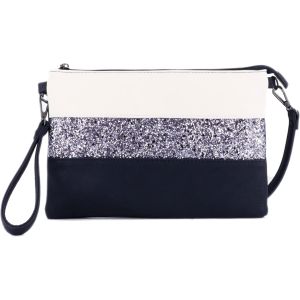 RFCBC-- Petit Sac Bandoulière Paillette Femme - Sacoche Messenger Porté Epaule Main Multicolore - Pochette Soirée Mariage Strass Brillant - Souple Léger - Neuf