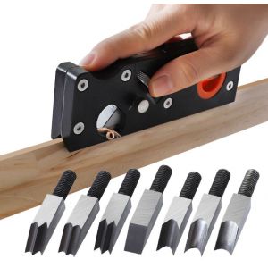 Professionnel de la Menuiserie Chanfrein Raboteuse avec 7 Types de Coupe H - Neuf