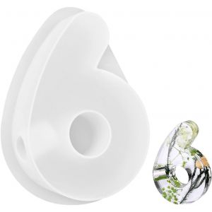 Moule En Silicone Pour Bougeoir, Chiffres Moule Bougie Silicone En R&eacute;sine &Eacute;poxy, Diy Bougeoir Moule En Silicone Pour P&acirc;tisserie F&ecirc;te D'anniversaire, Forme De Chiffre De 6 - Neuf