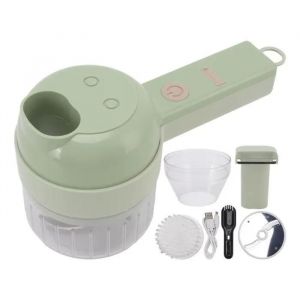 Hililand mini hachoir à légumes électrique Coupe-légumes électrique 4 en 1 Mini 200 ml USB chargeant le robot culinaire sans - Neuf