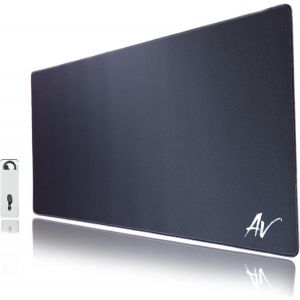 Tapis de Souris Gaming Pro XL (800x400 mm) Noir Anti-&eacute;claboussures Base Anti-d&eacute;rapante +Accessoire d'entretien PC Gamer Performances optimales - Neuf