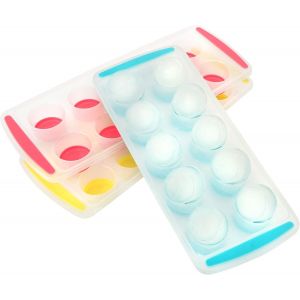 Kal-® Moule À Glaçons 3x Pour Un Total De 30 Glaçons - Bacs À Glaçons Colorés Avec Base En Silicone Pour Une Meilleure Manipulation [Le Choix Des Couleurs Varie] (3 Pièces - Colorées - 5x2) - Neuf