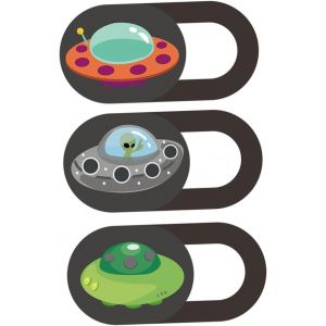 3 pièces Cache Webcam Ultra Fin avec Protection Coulissante pour Ordinateur Portable PC Smartphone et Tablette Autocollant et Couverture de Confidentialité Invisible - Neuf