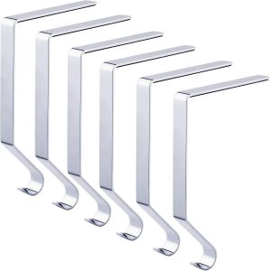 6pcs No&euml;l Chaussette Titulaire M&eacute;tal Manteau de Stockage Crochet Crochet Chemin&eacute;e - Neuf