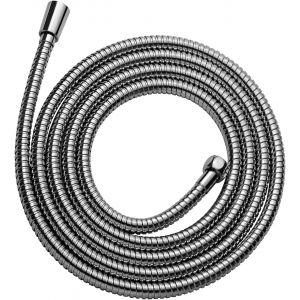 Flexible de Douche 3m,Avec protection Anti-Torsion,Inox Tuyau de Douche,Haute pression de remplacement Tuyau de Douche,Pour robinetterie de salle de bains,Chromé - Neuf