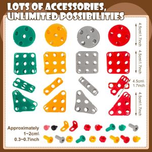 Montessori Toy Box,Montessori Toy Box,Ages 3 Years,204 Pieces,3D Puzzle Mosaic Tool Case for Kids Ages 3,4,5 Years,Gift for Boys and Girls - Neuf