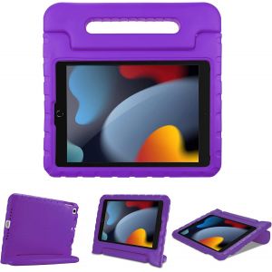 LORANKA-Coque Enfant pour iPad 9/iPad 8/iPad 7(iPad 10.2""), iPad Air 3 et iPad Pro 2(iPad 10.5""), &Eacute;tui Housse de Protection Antichoc, Tr&egrave;s R&eacute;sistante en Silicone-Violet - Neuf