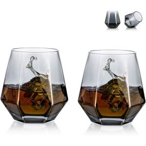 Verres &Agrave; Whisky Diamant Inclin&eacute;s &iquest; Lot De 6, 300 Ml - Neuf