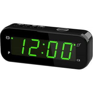 CMJAAGUR-R&eacute;veil Num&eacute;rique Thermom&egrave;tre D' , Horloge Led Fonctionnant Sur Piles Horloge De Bureau Avec 3 R&eacute;glages De Luminosit&eacute;/Snooze/12/24Hr Facile &Agrave; Lire R&eacute;veil De Voyage Portable Horloge[M436] - Neuf
