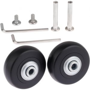KALANKA-2PCS Roulettes Valise, Roue de Valise, Roue &agrave; bagages, Essieux et Roulettes Outil de R&eacute;paration pour Valise, Trolleys, Roues de Rechange (Small) - Neuf