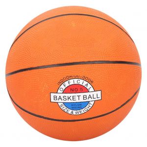 Ballon De Basket-Ball Orange En Caoutchouc De Qualite, Taille 7, Pour Enfants, Etudiants, Entrainement Sportif - Neuf