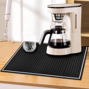 Kalanka-Tapis De Bar En Caoutchouc Haute Qualité, 45 X 30 Cm Tapis De Service De Bar, Tapis De Bar De 1 Cm D'épaisseur, Envers Antidérapant, Tapis De Service Pour Bar, Club, Cuisine, Café, Comptoirs - Neuf