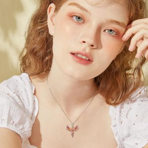 Collier Phoenix En Argent Sterling Avec Pendentif Phoenix Ascendant Bijoux Phoenix Cadeaux Pour Femmes - Neuf