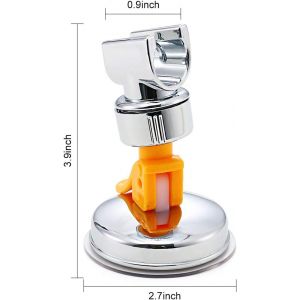 (Jaune¿Remplaçable Porte De Douche De Poche, Une Rotation À 360° Ventouse Support De Douche, Grand Adsorbabilité Ventouse Support De Douche - Neuf