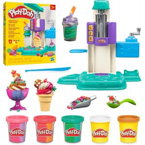 Jouet Créatif avec Pâte à Modeler et Machine à Glace &#34;Play-Doh Mes Glaces Arc-en-Ciel &#34;Dès 3 Ans, Activité Ludique - Neuf