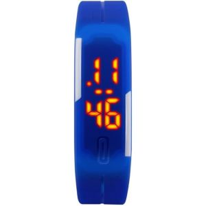 Minimalisme Montres Bracelet Digital Sport Rectangulaire Plastique De La Lunette Et Caoutchouc Ruban Outdoor Montre R&eacute;tro Eclairage Led Affichage.[J662] - Neuf