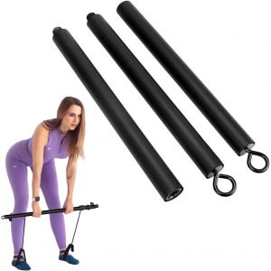 Bar, Pilates Bars 100 Cm,Portable Yoga Stick,Resistance Bar For Elastic Bodybuilding,For Pilates,Yoga,Powerlifting,Bodybuilding,Home Gym - Neuf
