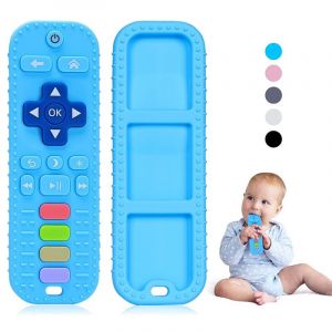 Anneau Dentition Bebe - T&eacute;l&eacute;commande Jouet Dentition B&eacute;b&eacute; De 3 &Agrave; 24 Mois, Anneau De Dentition R&eacute;frig&eacute;rant En Silicone, Anneaux De Dentition B&eacute;b&eacute; Sans Bpa - Neuf