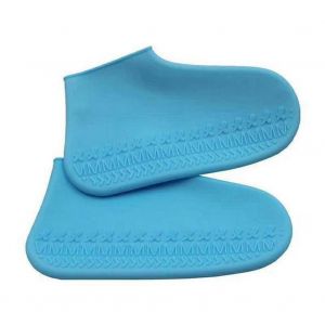 Hjlian Couvre-Chaussures Impermeables En Silicone, Reutilisables, Antiderapants (Bleu L) - Neuf