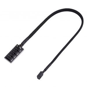 adaptateur de cable multi-repartiteur d'alimentation pour ventilateur de boitier/processeur d'ordinateur a 4 broches - Neuf