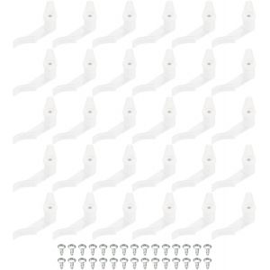 KAL-3.5Mm Lampe Ombre Clips Pour Plafond Lampes, 30 Paire Luminaire Ombre Fixe Boucles Luminaire Accessoires Blanc - Neuf