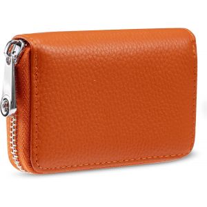 TRAHOO-Cartes en Cuir RFID Porte-Cartes Porte Monnaie de Cr&eacute;dit Cas de Carte de Visite Porte-Case Protector pour Femmes Hommes avec 12 Fentes - Neuf