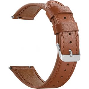 Kal-Bracelet En Cuir 20mm 18mm, Élégant Bracelets De Montres Avec Boucle En Or Rose/Noir/Argent, Libération Rapide Bandes De Remplacement Pour Femmes - Neuf