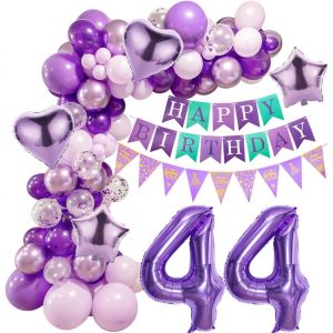 AYUHR-Violet 35 anniversaire Decoration, Femme anniversaire 35 ans, Violet Decoration 35 anniversaire Ballon, 35 ans Guirlande ballons Violet, Ballons 35 ans Arche Ballon, Femme 35 Violet Ballons - Neuf