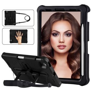Coque Shockproof 360° Pour Ipad Air 11 (2024) / Pro 11 (2018/2020/2021) / Air 4 / Air 5 (10,9) - Noir - Neuf